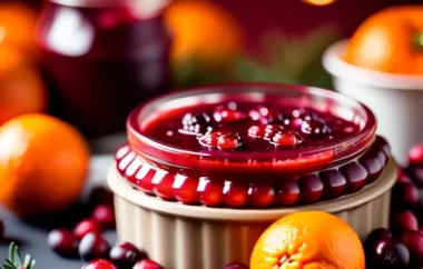 Brandied Orange and Cranberry Sauce: A Delicious Holiday Accompaniment