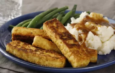 Breaded Fried Softly Spiced Tofu