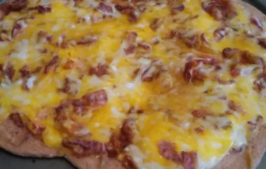 Breakfast Bacon and Sausage Pizza