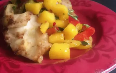 Broiled Chicken Thighs with Mango Salsa