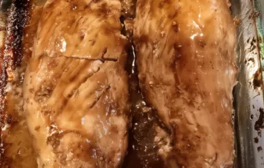 Brown Sugar and Balsamic Glazed Pork Tenderloin Recipe