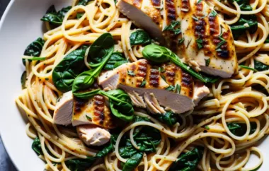 Browned Butter and Mizithra Cheese Pasta with Chicken, Spinach, and Herbs
