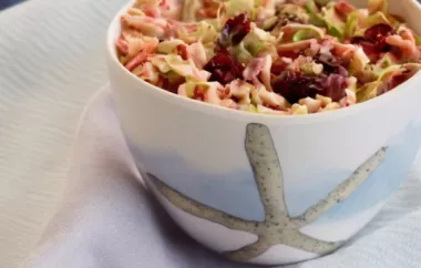 Brussels Sprout Slaw with Cranberries