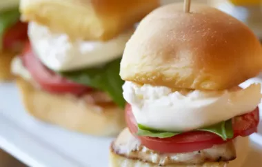 Burrata Chicken Sliders