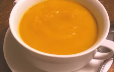 Butternut Squash Soup with Persimmon