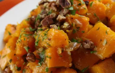 Butternut Squash with Onions and Pecans