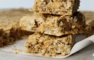 Butterscotch Oat Bars