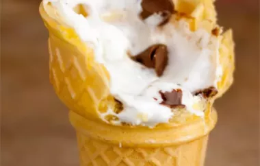 Campfire S'mores in a Cone