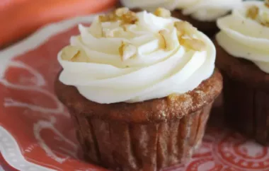Carrot Cupcakes with White Chocolate Cream Cheese Icing