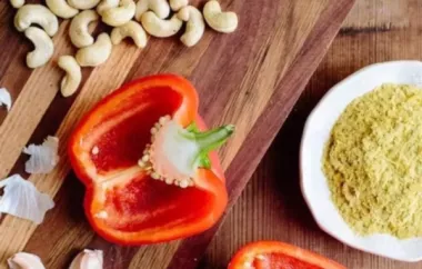 Cashew and Red Bell Pepper Dressing for Kale