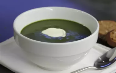 Cauliflower Stalk Puree with Spinach - A Nutritious Super Soup
