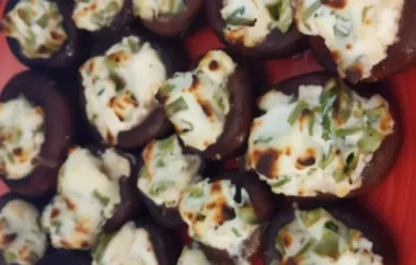 Cheese-Stuffed Mushroom Appetizer for Your Next Party