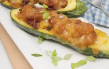 Cheesy American Zucchini Boats with Ground Beef