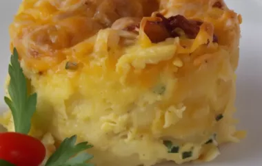 Cheesy and comforting Cheddar Pudding Casserole