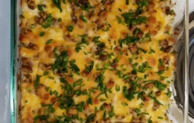 Cheesy and delicious loaded cauliflower casserole recipe