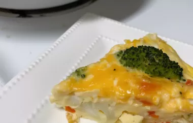 Cheesy and Delicious Vegetable Frittata Recipe