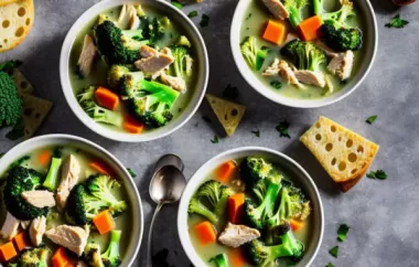 Cheesy and Nutritious Cheese Broccoli and Chicken Soup
