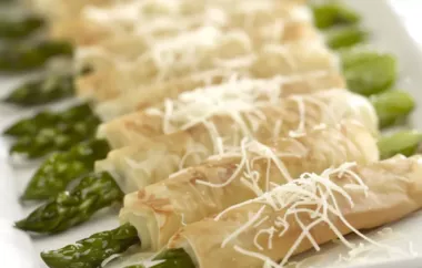 Cheesy Asparagus Rolls