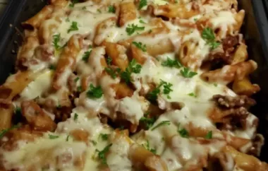 Cheesy Baked Penne with Savory Italian Sausage