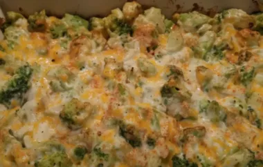 Cheesy Broccoli Casserole with a Crunchy Bread Crumb Topping