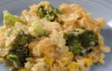 Cheesy Broccoli Corn Casserole Recipe