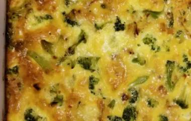 Cheesy Broccoli Kugel Recipe for New Moms
