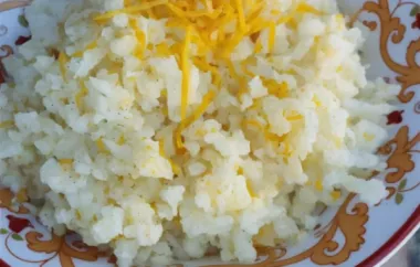 Cheesy Cauliflower Mash - A Delicious Low Carb Side Dish