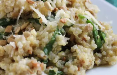 Cheesy Quinoa Pilaf with Spinach