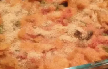 Cheesy Shrimp Alfredo Bake