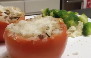 Cheesy Stuffed and Baked Tomatoes with Italian Flavors