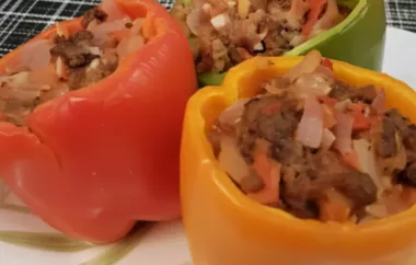 Cheesy Stuffed Bell Peppers Recipe