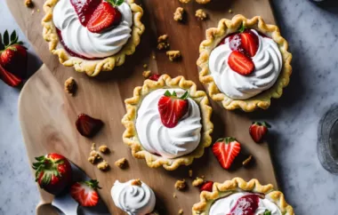 Chef Neal's Strawberry Rhubarb Sour Cream Pies