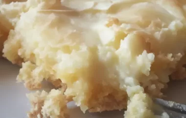 Chewy Butter Cake Recipe