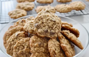 Chewy Oatmeal Cookies Recipe