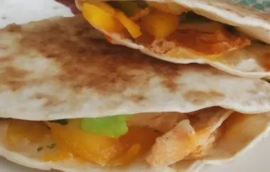 Chicken and Vegetable Quesadillas