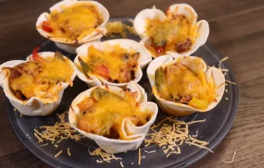 Chicken Fajita Tortilla Cups