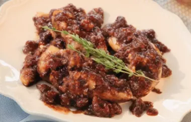 Chicken Tenders with Balsamic Fig Sauce