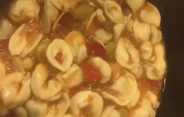 Chicken Tortellini Soup with Zucchini and Tomatoes