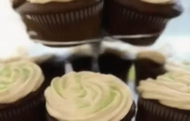 Chocolate Beer Cupcakes with Whiskey Filling and Irish Cream Icing