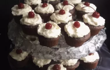 Chocolate Cherry Cupcakes with Cream Cheese Buttercream Frosting