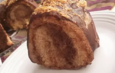 Chocolate-Peanut Butter Marble Cake