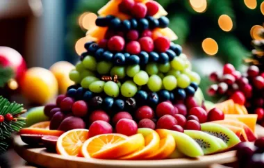 Christmas Tree Fruit Platter - A Festive and Healthy Holiday Treat