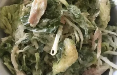 Citrusy-Romaine Salad with Shredded Chicken