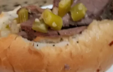 Classic American Italian Beef Sandwiches Recipe