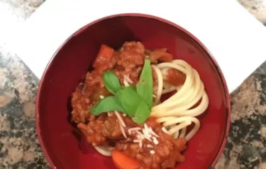 Classic American Spaghetti Bolognese Recipe