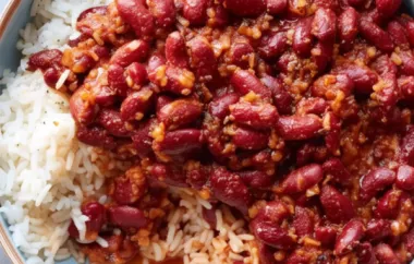 Classic and Flavorful American-Style Red Beans and Rice