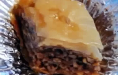 Classic Baklava Recipe with Layers of Nuts and Honey Syrup