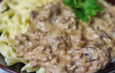 Classic Beef Stroganoff Made Easy with Ground Beef
