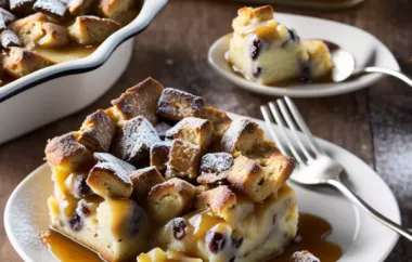 Classic Bread Pudding with Homemade Whiskey Sauce