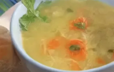 Classic Chicken Soup Recipe with Vegetables
